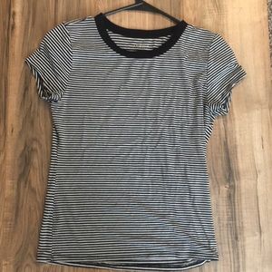 Black and White Striped Arizona Jean Co Shirt